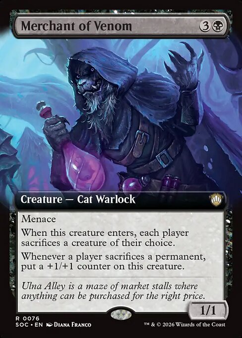 Merchant of Venom Extended  (ingles) 76| Singles MTG en PiedraBruja