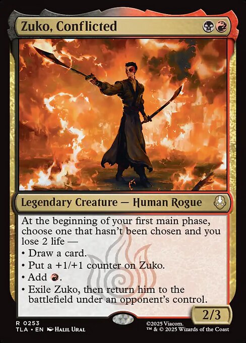Zuko, Conflicted Regular (ingles) 253 | Singles MTG en PiedraBruja