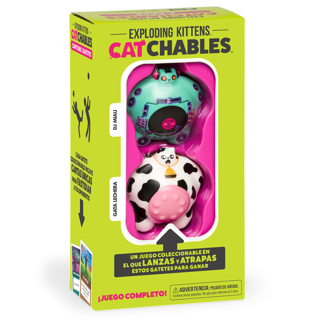 Exploding Kittens Catchables 2-Pack 4 DJ Miau y Gata Lechera