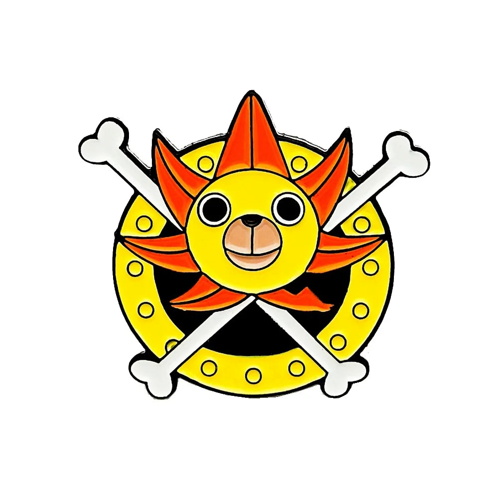 Pin esmaltado One Piece Bandera Thousand Sunny | Coleccionables, figuras y artículos geek en PiedraBruja Chile