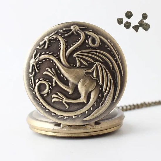 Locket Reloj Targaryen de Bolsillo +  de Metalicosmini [Color Bronce]