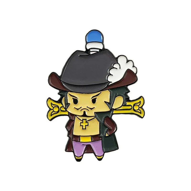 Pin esmaltado One Piece Mihawk | Coleccionables, figuras y artículos geek en PiedraBruja Chile