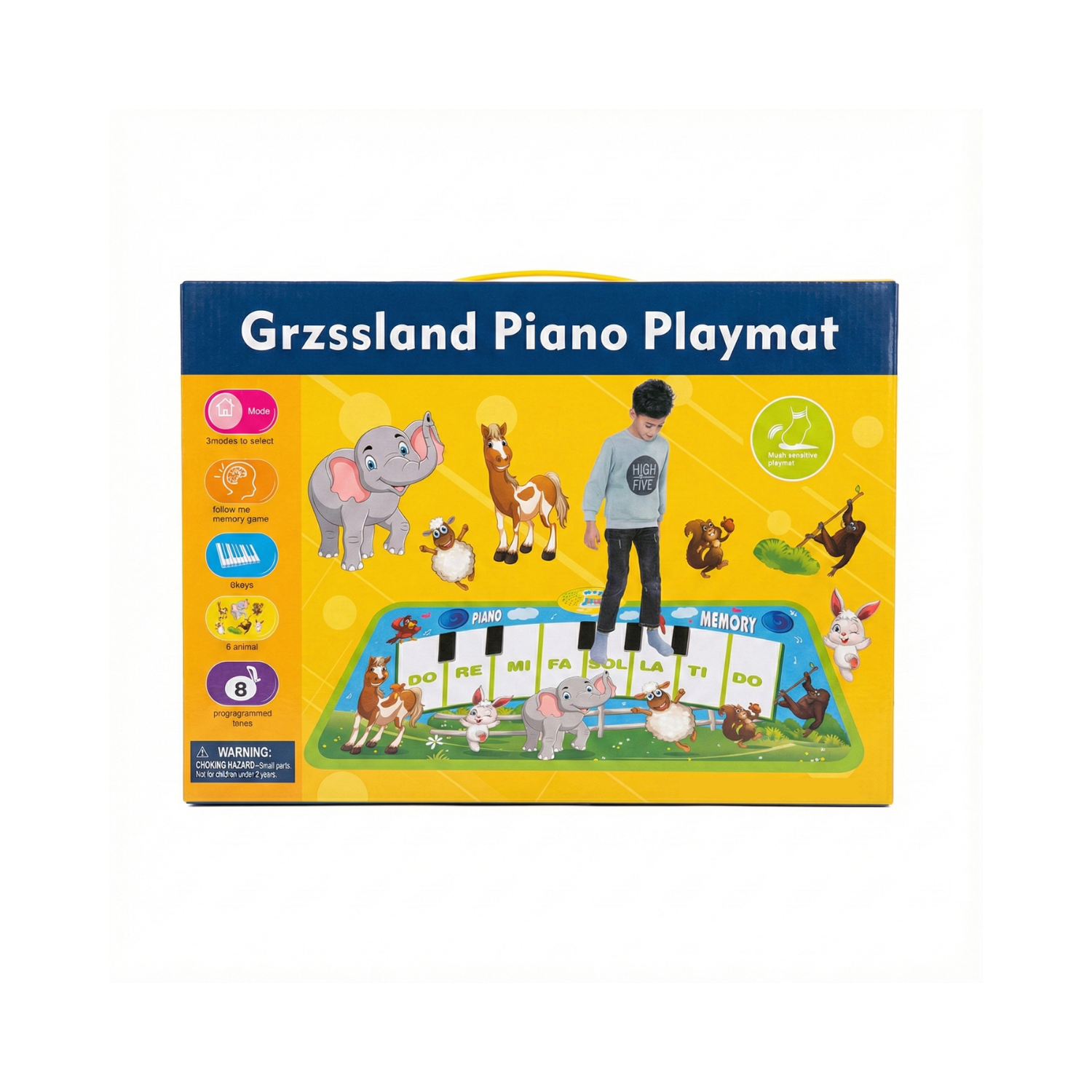 Alfombra Piano Musical Grzssland: Juego de Memoria y Baile | Piedra Bruja