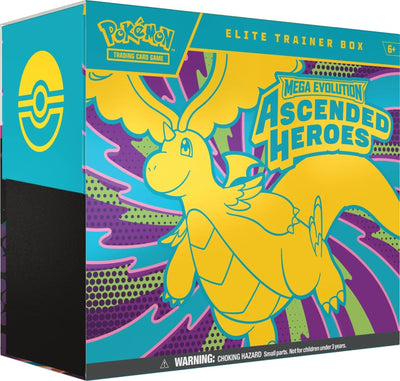 Mega Evolution Ascended Heroes Elite Trainer Box | Pokémon TCG, sobres, cartas pokemon y coleccionables en PiedraBruja Chile