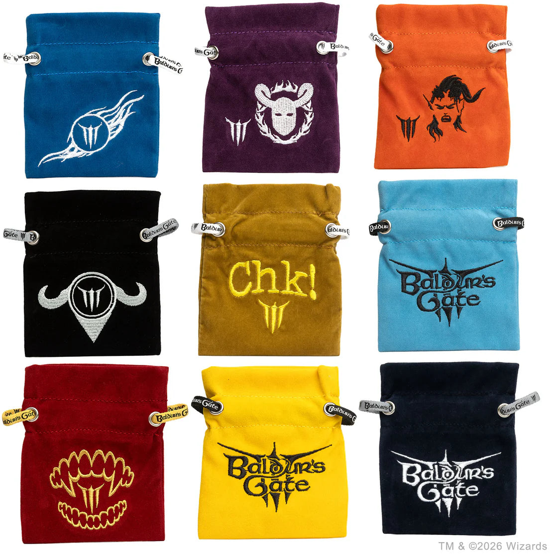 Bolsa Pouch  Baldurs Gate III Terciopelo