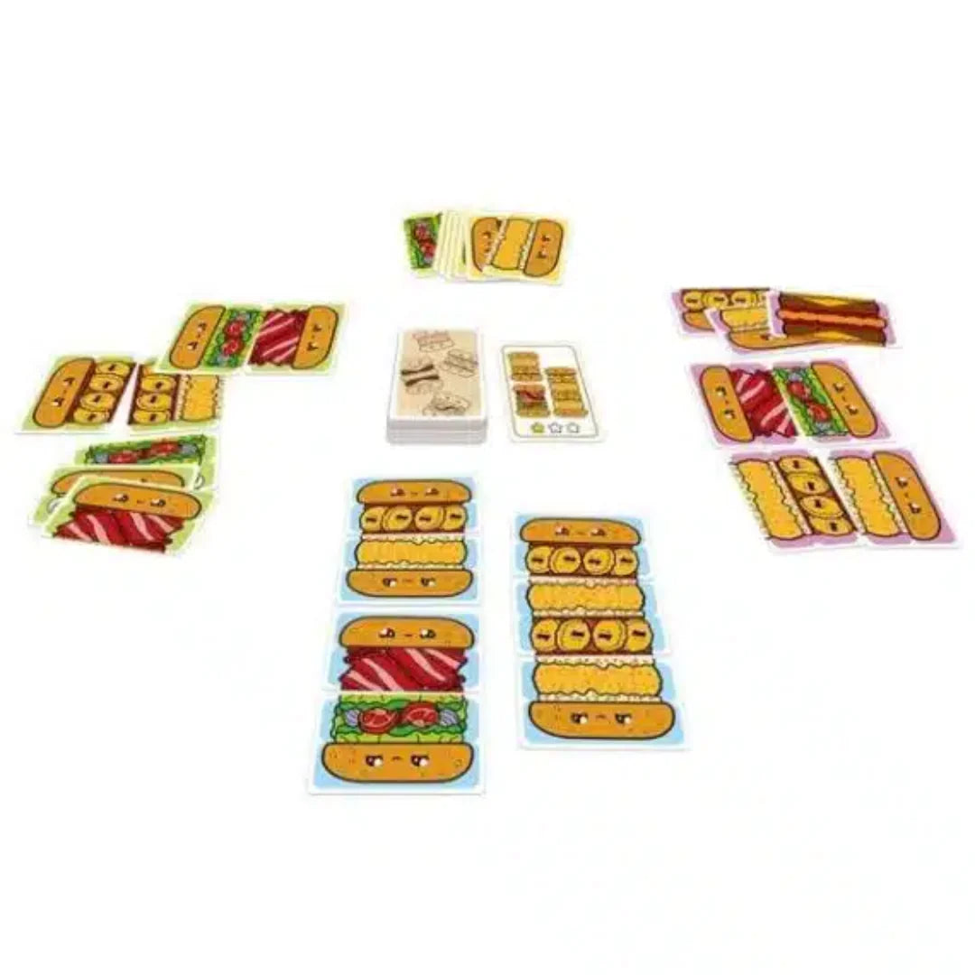 Cartas del juego de mesa burger ya