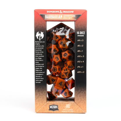 Barbarian Orange - Adventure Dice