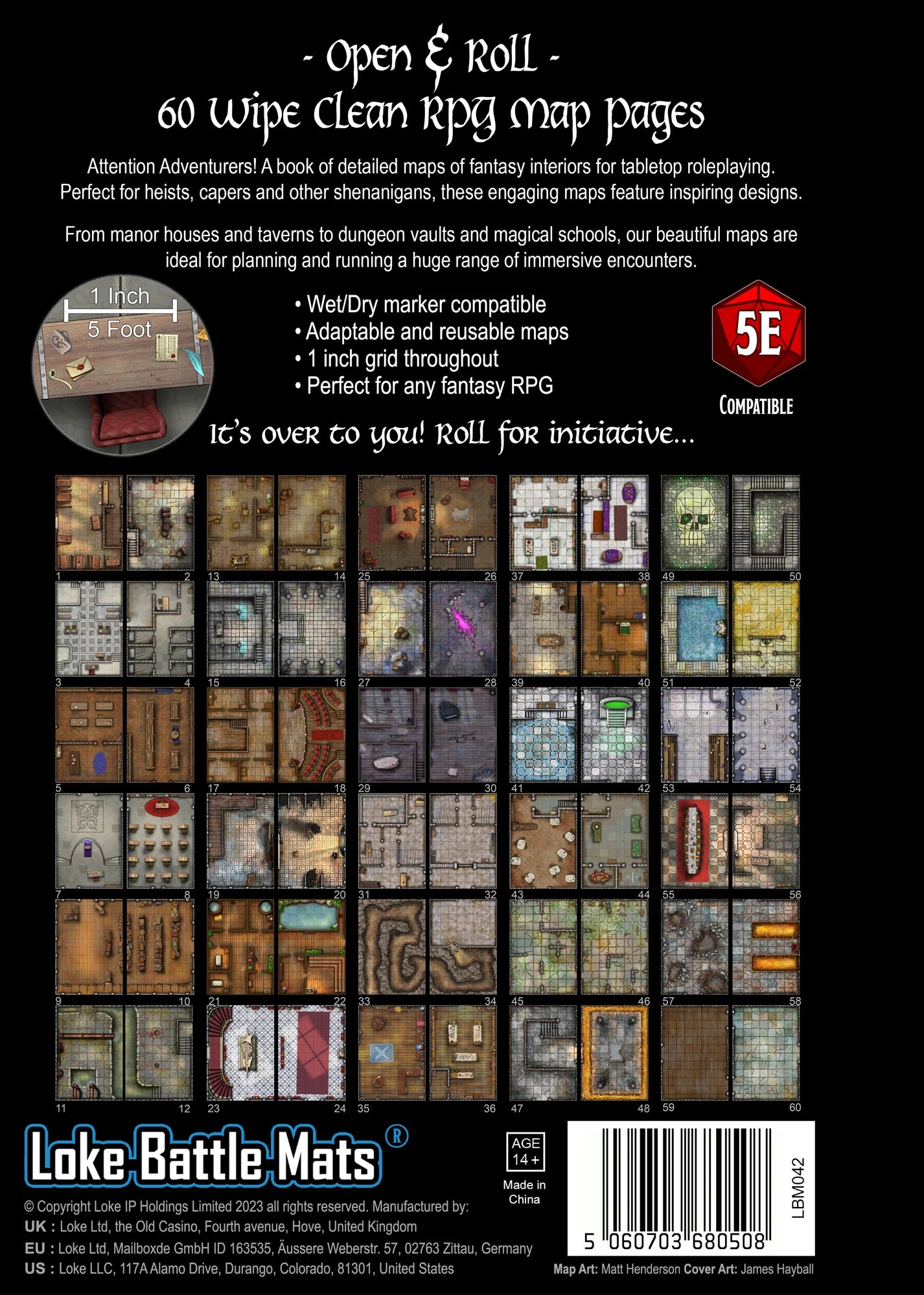 Big Book of Battle Mats Rooms Vaults & Chambers | Dungeons & Dragons y accesorios D&D en PiedraBruja Chile