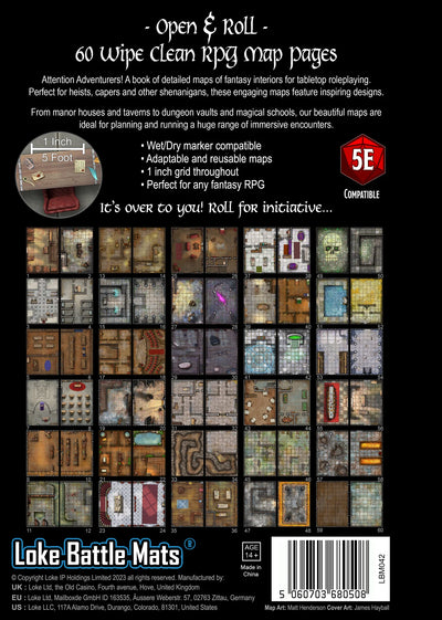 Big Book of Battle Mats Rooms Vaults & Chambers | Dungeons & Dragons y accesorios D&D en PiedraBruja Chile