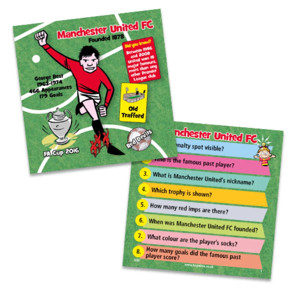 Cartas del juego de mesa brainbox futbol