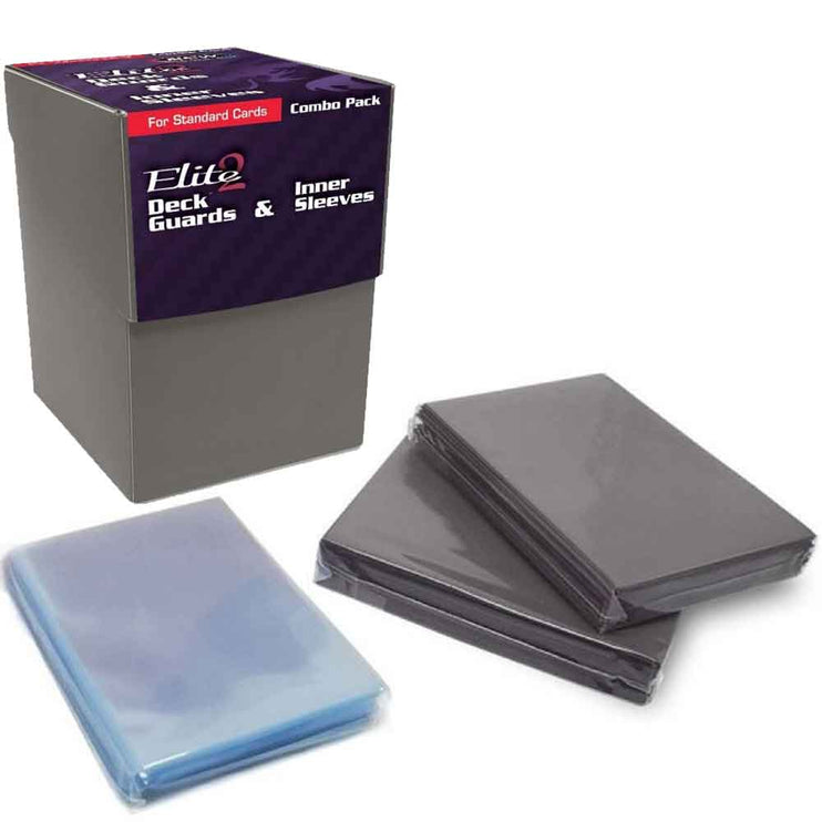 Caja + 100 Sleeves + 100 Inner Sleeves - Gray [Combo Pack]