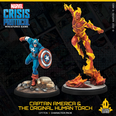 Marvel Crisis Protocol - Captain America & the Original Human Torch