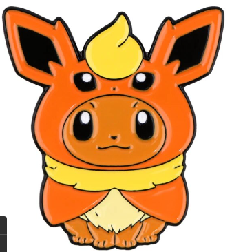 Pin Esmaltado Eevee Flareon | Coleccionables, figuras y artículos geek en PiedraBruja Chile