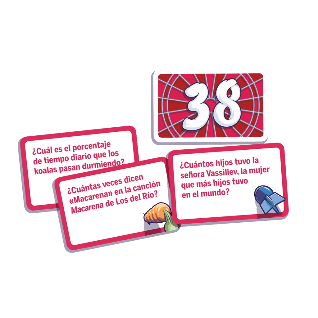 Contenido del juego de mesa Cero a 100