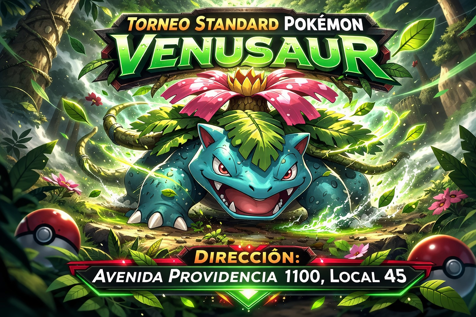 Torneo Standard Pokemon Venusaur | Torneos y eventos de Pokémon TCG en PiedraBruja Chile