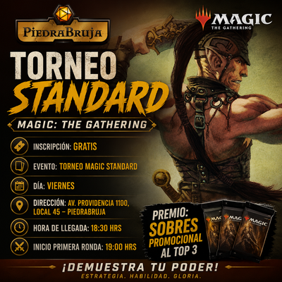 Torneo Magic Standard  | Torneos y eventos de Magic: The Gathering en PiedraBruja Chile