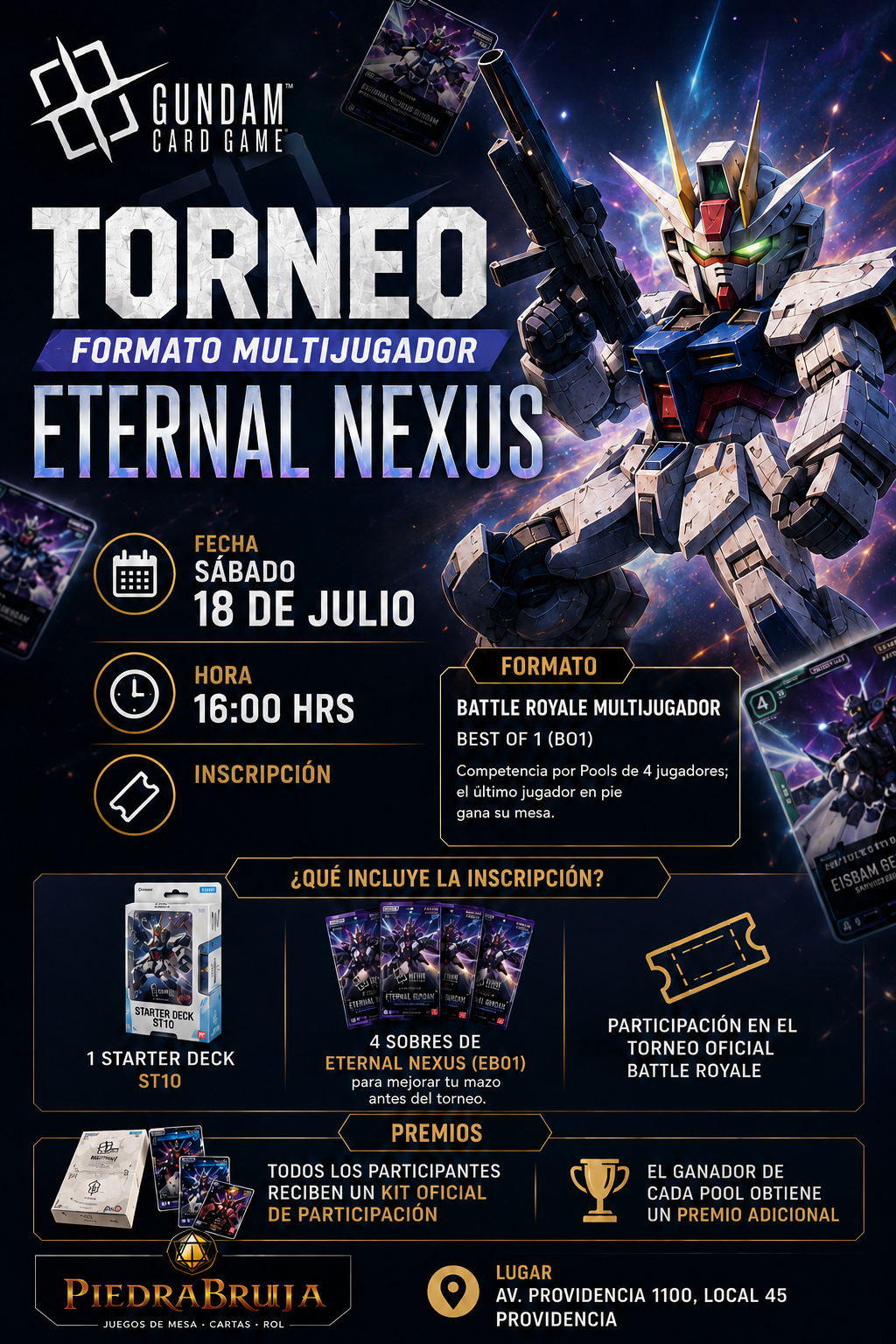 Torneo Gundam TCG: Battle Royale - Eternal Nexus (EB01) Generation Pulse ST10