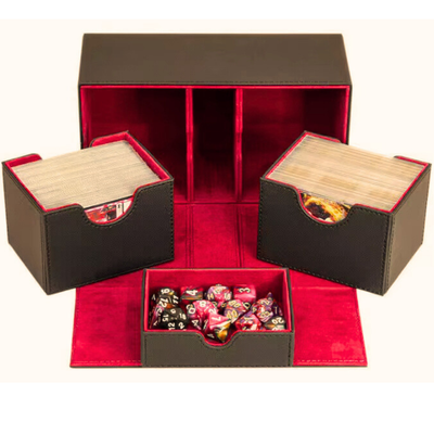 Blackstone Dual Guard 200+ - Obsidian Black Red | Deckboxes y accesorios TCG Arkanova en PiedraBruja Chile