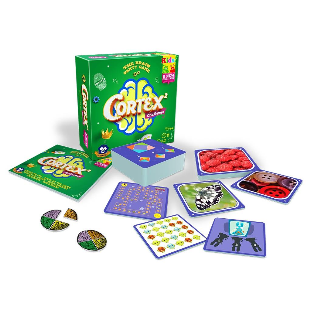 Contenido del juego cortex challenge kids 2 juego de mesa