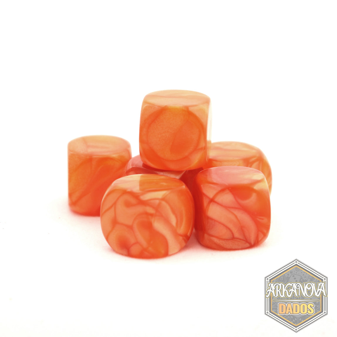 Blank - 1D6 Marmolado Naranjo
