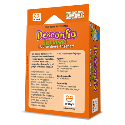 Desconfío | Juegos de mesa para todas las edades en PiedraBruja Chile