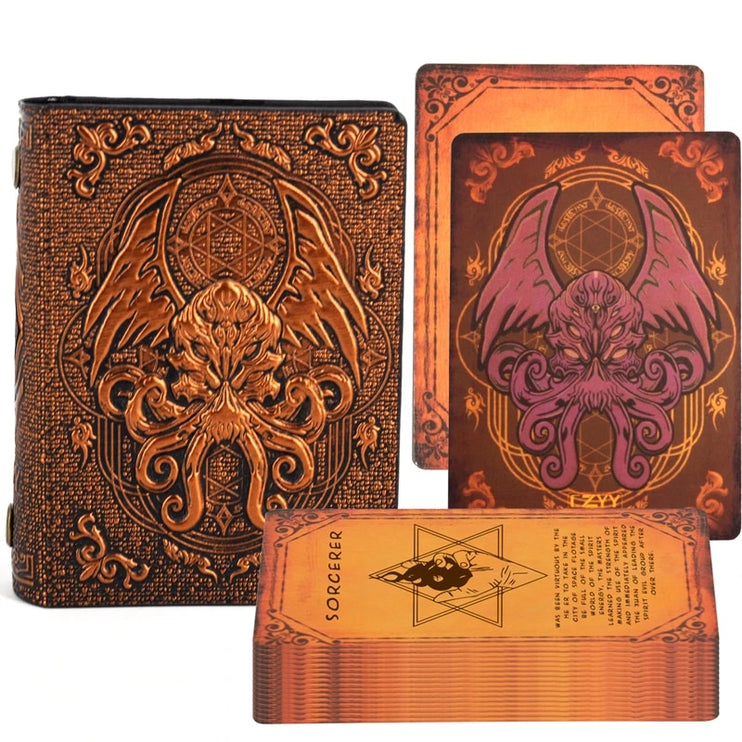 Libro de hechizos con tarjetas Cthulhu