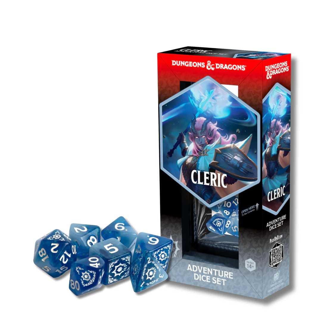 Cleric White Blue - Adventure Dice