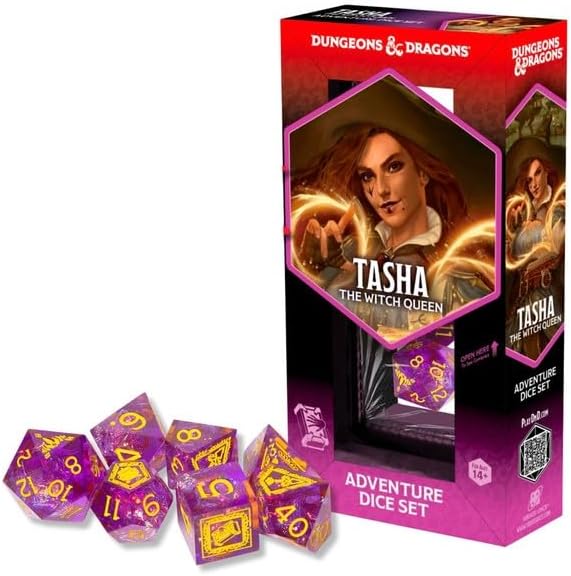 Tasha the Witch Queen Sharp Edged - Adventure Dice Set
