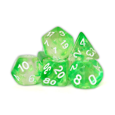 Alquimia - Tsavorita | Dados para juegos de rol y mesa en PiedraBruja Chile