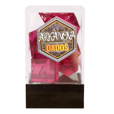 Cristal Burdeo (Unpainted) | Dados para juegos de rol y mesa en PiedraBruja Chile