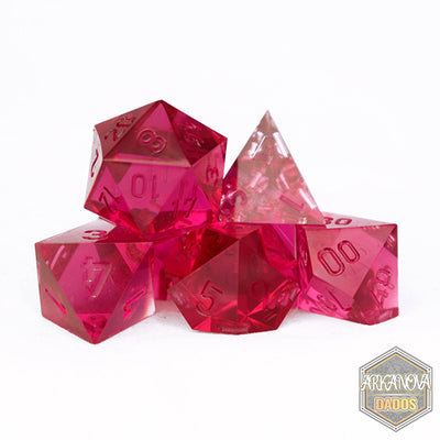 Cristal Burdeo (Unpainted) | Dados para juegos de rol y mesa en PiedraBruja Chile