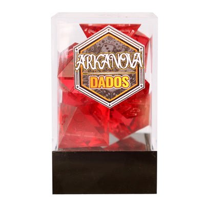 Cristal Rojo (Unpainted) | Dados para juegos de rol y mesa en PiedraBruja Chile