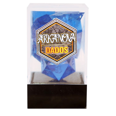 Cristal Zafiro (Unpainted) | Dados para juegos de rol y mesa en PiedraBruja Chile