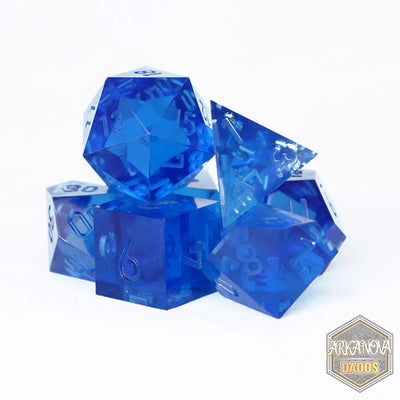 Cristal Zafiro (Unpainted) | Dados para juegos de rol y mesa en PiedraBruja Chile