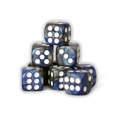 Gemini - 12mm 36 Dados Azul/Gris | Dados para juegos de rol y mesa en PiedraBruja Chile