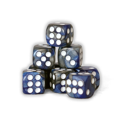 Gemini - 12mm 36 Dados Azul/Gris | Dados para juegos de rol y mesa en PiedraBruja Chile