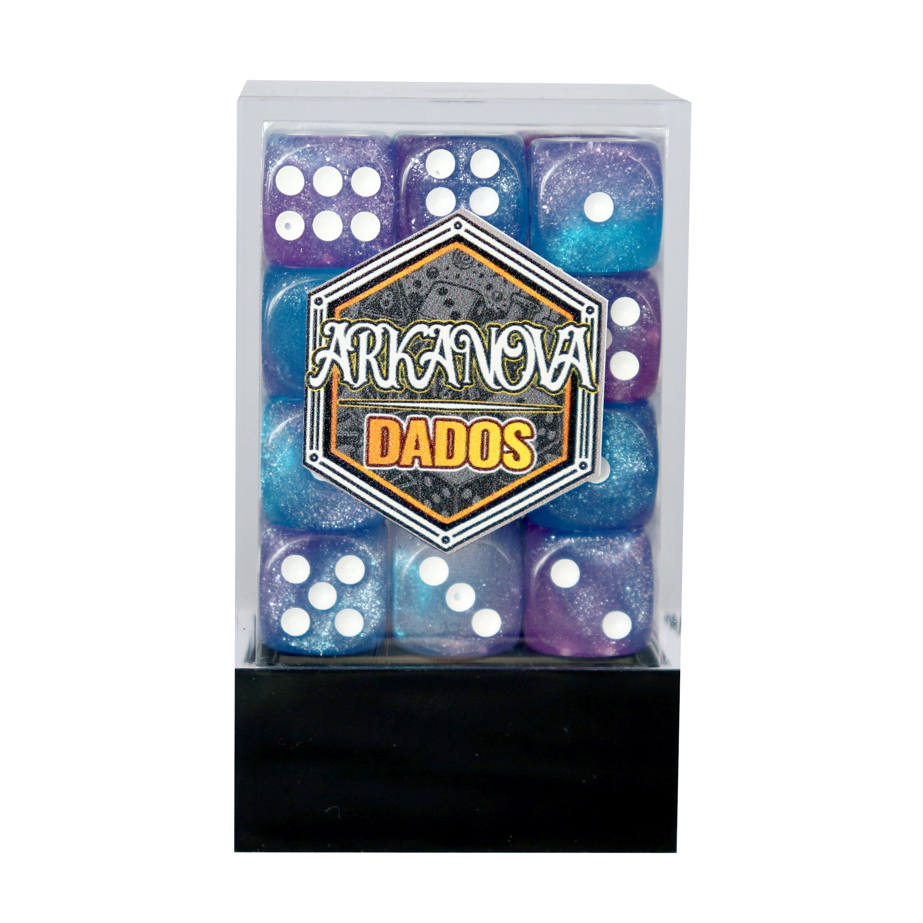 Mágicos - 12mm 36 Dados Azul/Morado