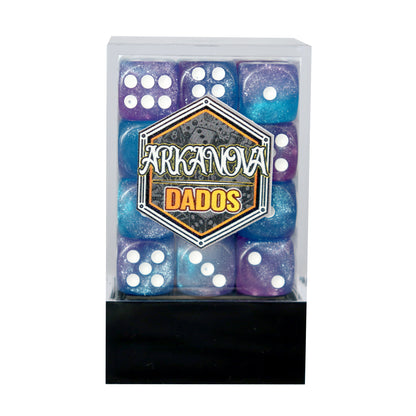 Mágicos - 12mm 36 Dados Azul/Morado