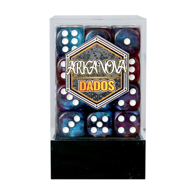 Mágicos - 12mm 36 Dados Azul/Rojo | Dados para juegos de rol y mesa en PiedraBruja Chile