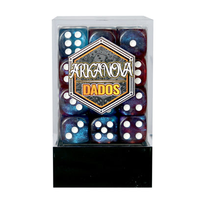 Mágicos - 12mm 36 Dados Azul/Rojo