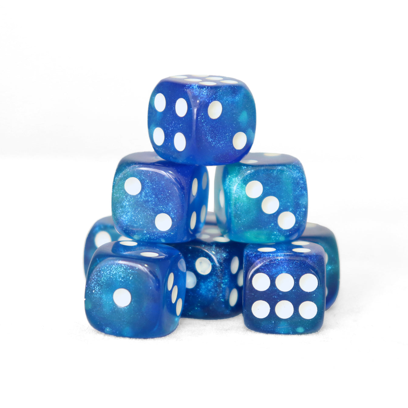 Mágicos - 12mm 36 Dados Azul/Verde