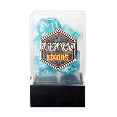 Esquirlas - Azul | Dados para juegos de rol y mesa en PiedraBruja Chile