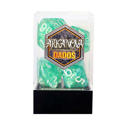 Esquirlas - Menta | Dados para juegos de rol y mesa en PiedraBruja Chile