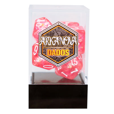 Esquirlas - Rosado | Dados para juegos de rol y mesa en PiedraBruja Chile