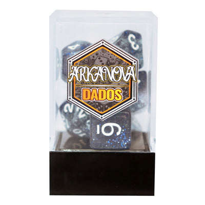 Glitter - Azul Profundo | Dados para juegos de rol y mesa en PiedraBruja Chile