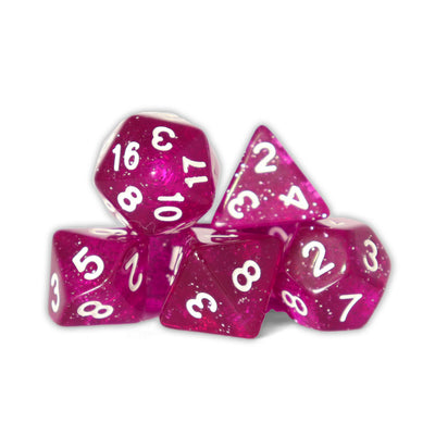 Glitter - Púrpura | Dados para juegos de rol y mesa en PiedraBruja Chile