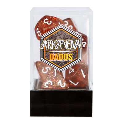 Glitter - Rojo | Dados para juegos de rol y mesa en PiedraBruja Chile