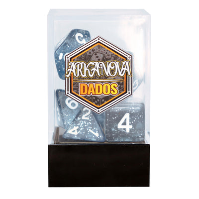Glitter - Azul Claro | Dados para juegos de rol y mesa en PiedraBruja Chile