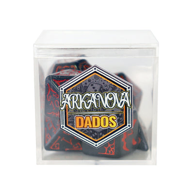 Victoriano - Halloween/Arcanos Negro | Dados para juegos de rol y mesa en PiedraBruja Chile