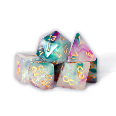 Mágicos - Jade Imperial | Dados para juegos de rol y mesa en PiedraBruja Chile